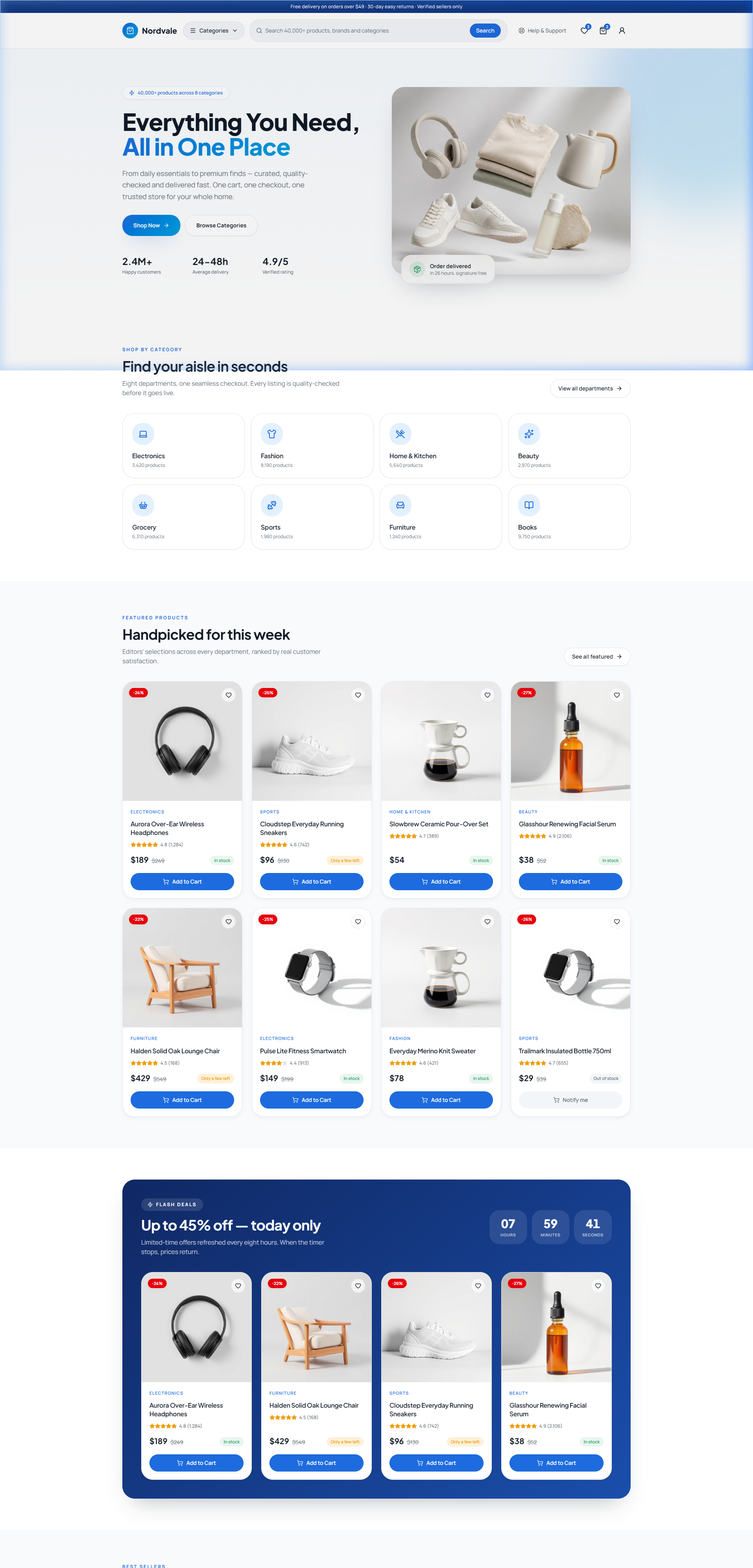 E-Commerce Template Screenshot